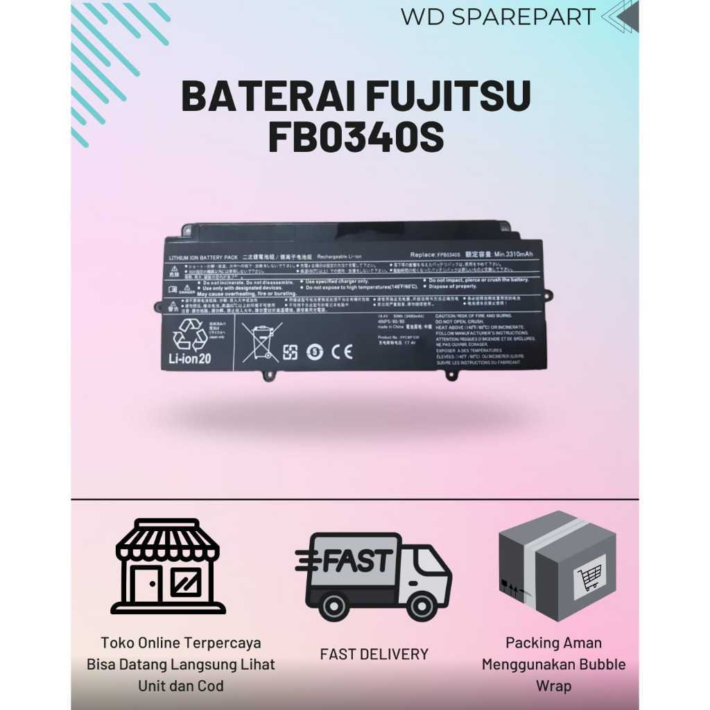 Baterai Laptop Fujitsu FPB0340S - LifeBook U937 U938 U939 U9310 E548