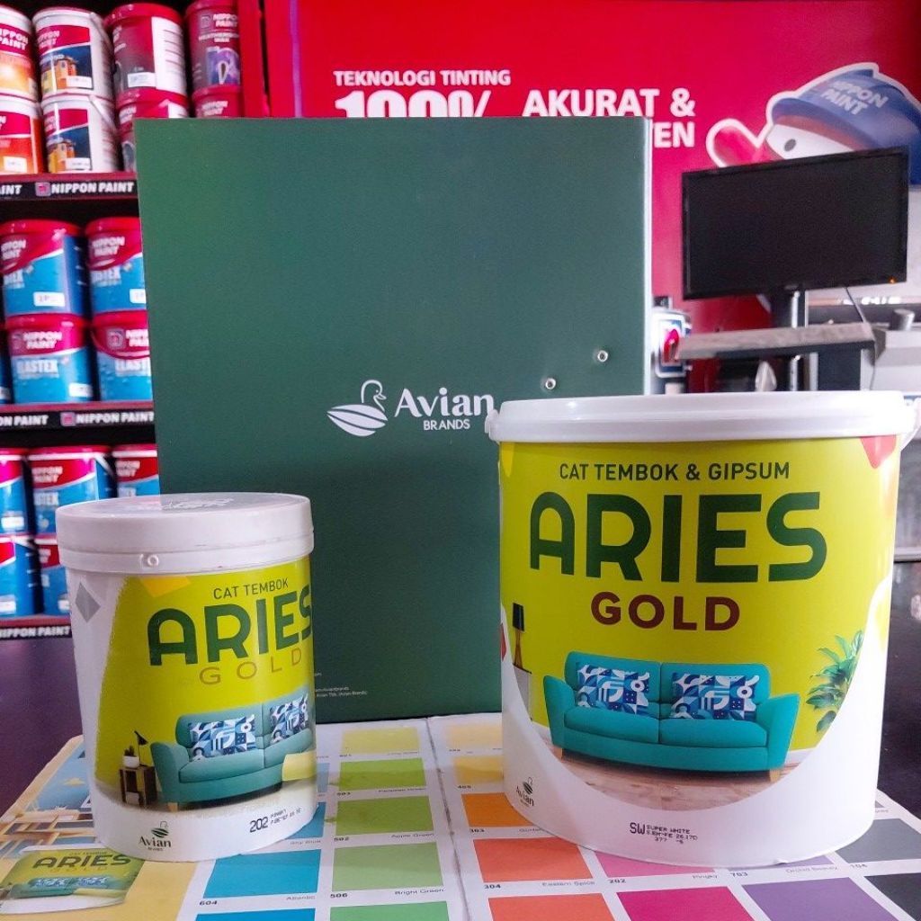 Cat Tembok Aries Gold