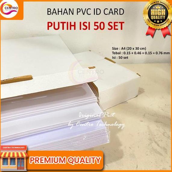 Bahan Pvc Id Card A4 / Kartu Id Card