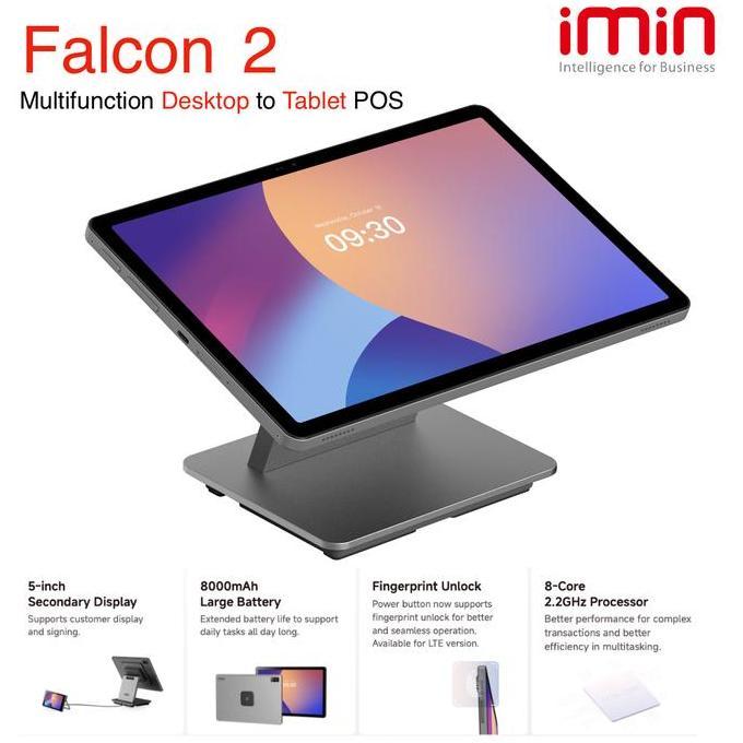 Imin Falcon 2 4Gb / 64Gb Android 13 - Mesin Kasir Tablet Lte,4G,Wifi