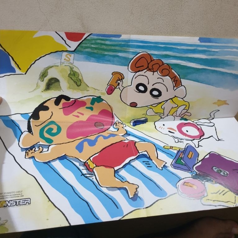 Poster Vintage Official Animonster Crayon Sinchan POSTER SEDANG