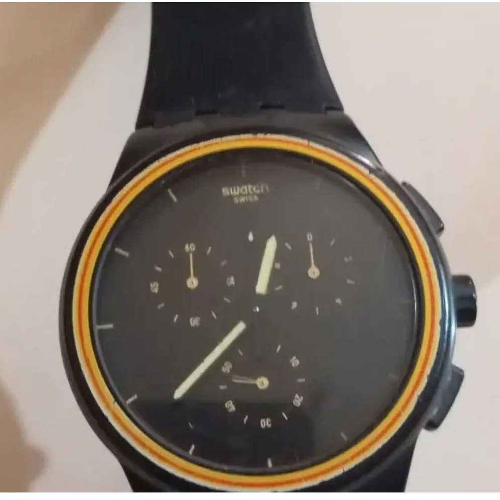Jam tangan Swatch original SUSB100 X-Swatch chronograph  ok