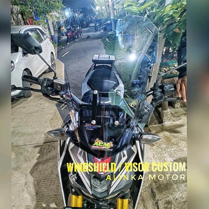 PAKET BREKET+VISOR 50CM V.1 YAMAHA XABRE150 VISOR XABRE XABRE MODIFIKASI PROMO