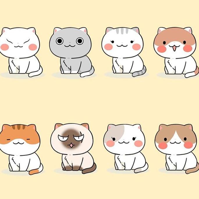 OHSOME - Penrose Mainan Balok Susun Karakter Kucing Lucu - DIY Brick Building Blocks Meow Room Serie