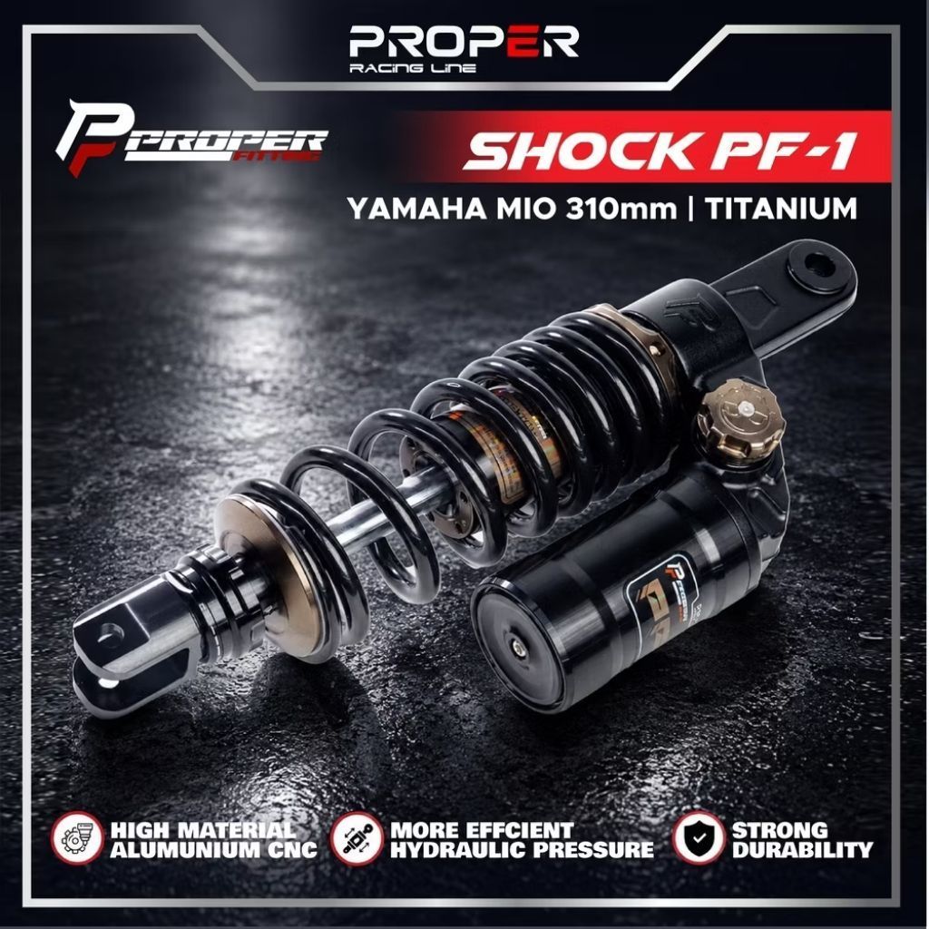Shockbreaker Proper PF-1 untuk Yamaha Mio 310mm