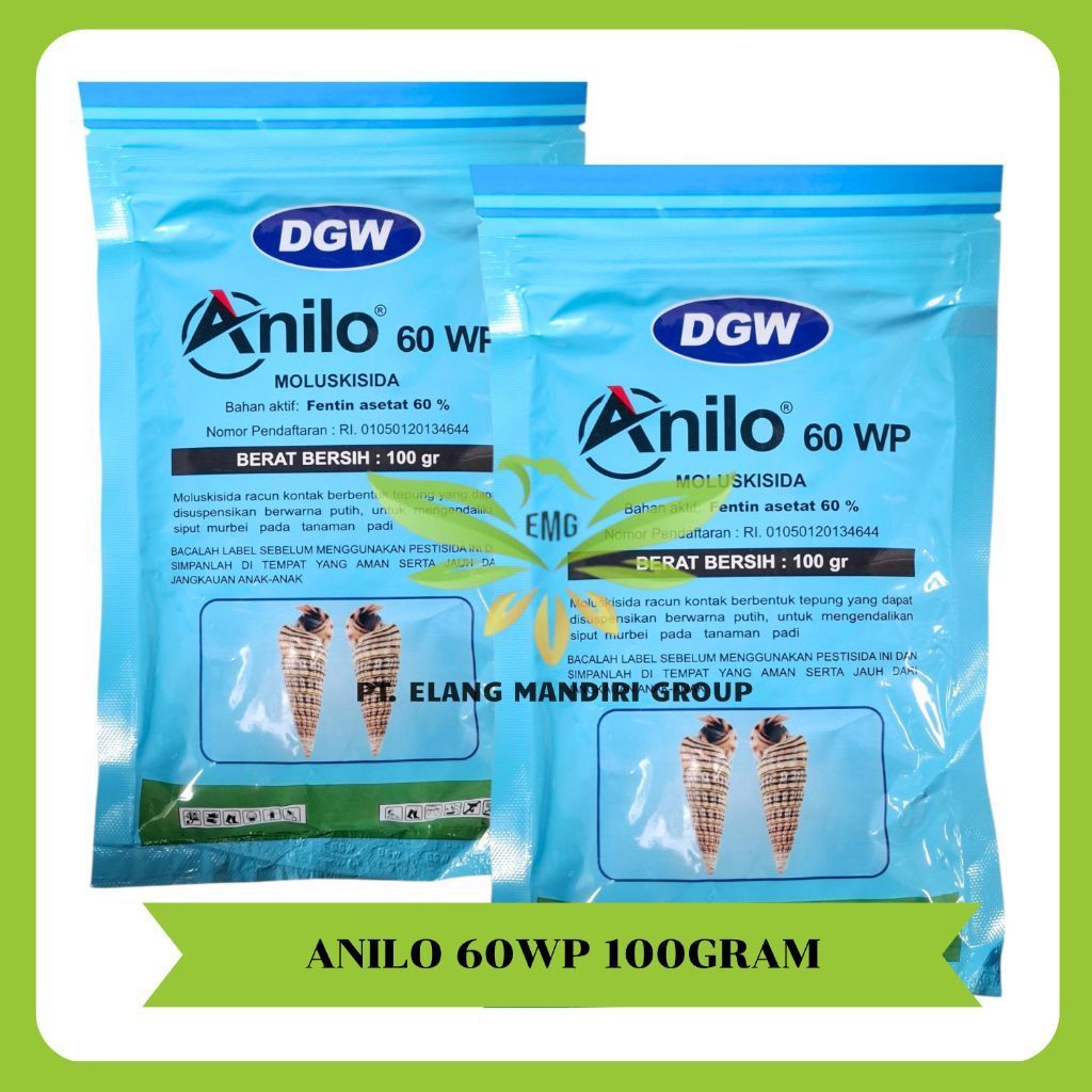 ANILO 60 WP 100gr Moluskusida Fentin Asetat 60% Racun keong Pembasmi Hama Siput Keong DGW