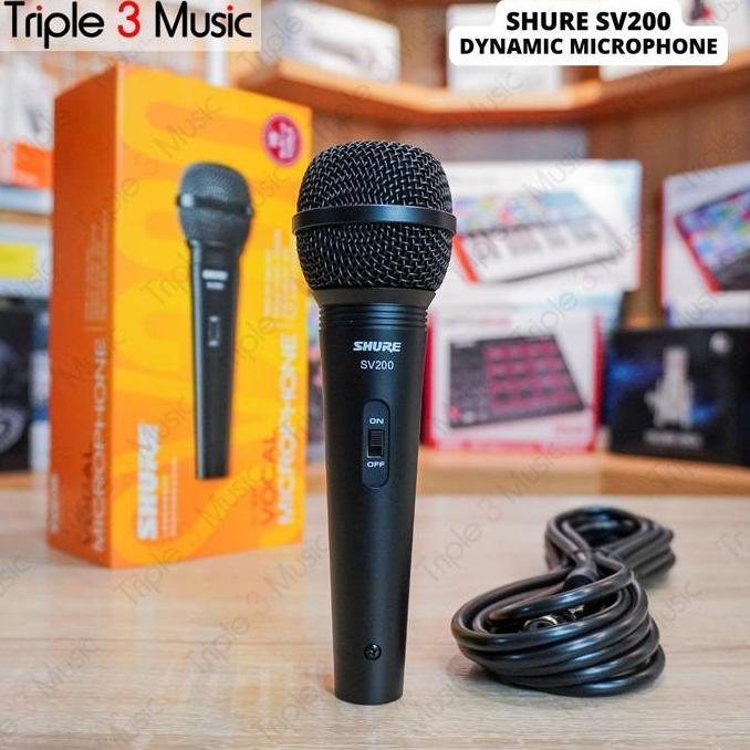 SAFIRAOLSHOP_ - SHURE SV 200 SV200 MIC DYNAMIC XLR ORIGINAL SHURE