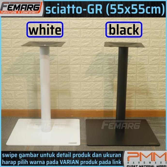 (Masterpiece) KAKI MEJA CAFE FEMARG SCIATO GR  55X55CM | KOTAK RESTORAN SOLID ANTIK