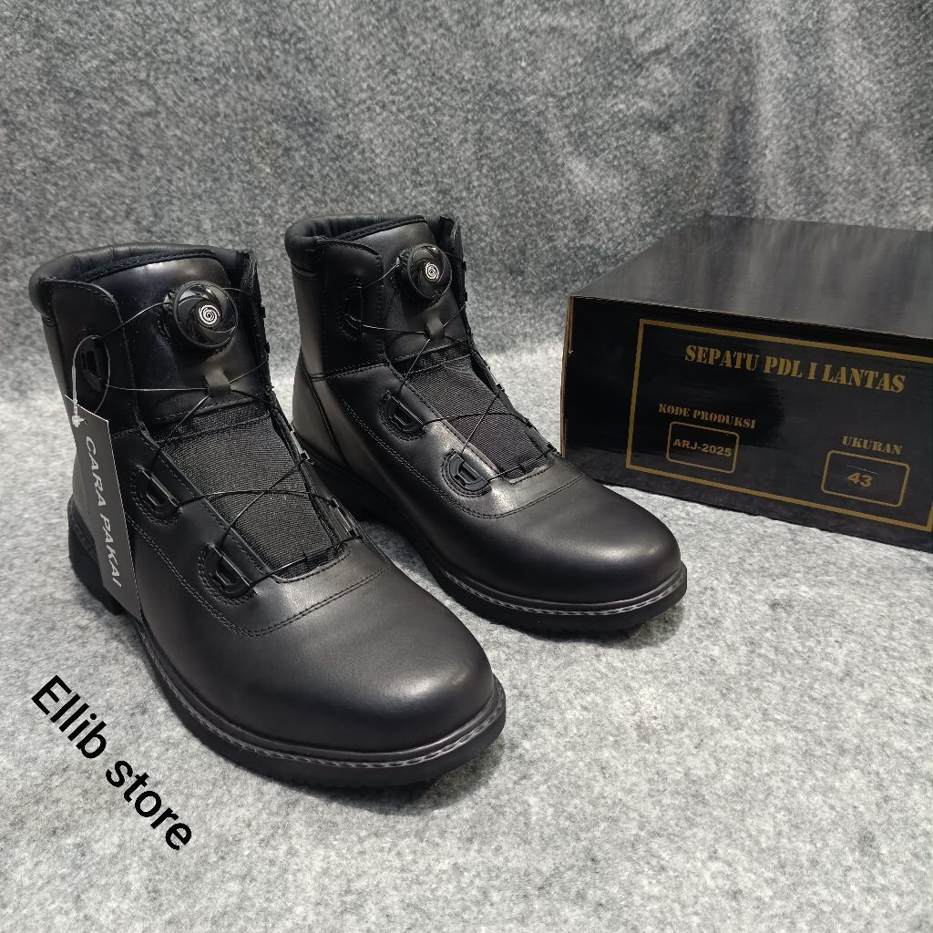 Sepatu PDL Jatah Polantas Terbaru / Sepatu Polantas / Sepatu PDL Jatah Lantas / Sepatu PDL Jatah Pol