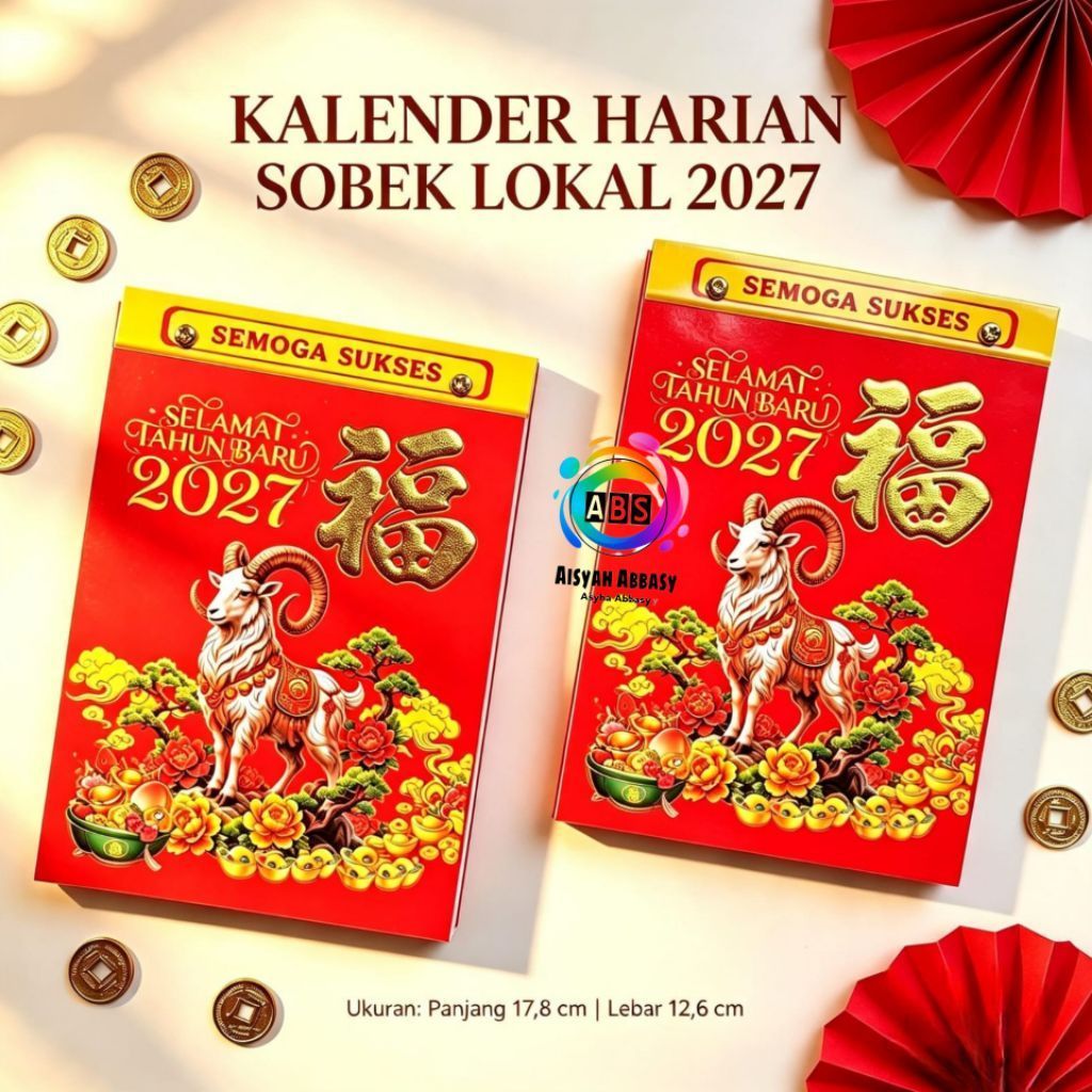 KALENDER HARIAN SOBEK 2027 LOKAL UKURAN SEDANG//KALENDER SOBEK LOKAL AO