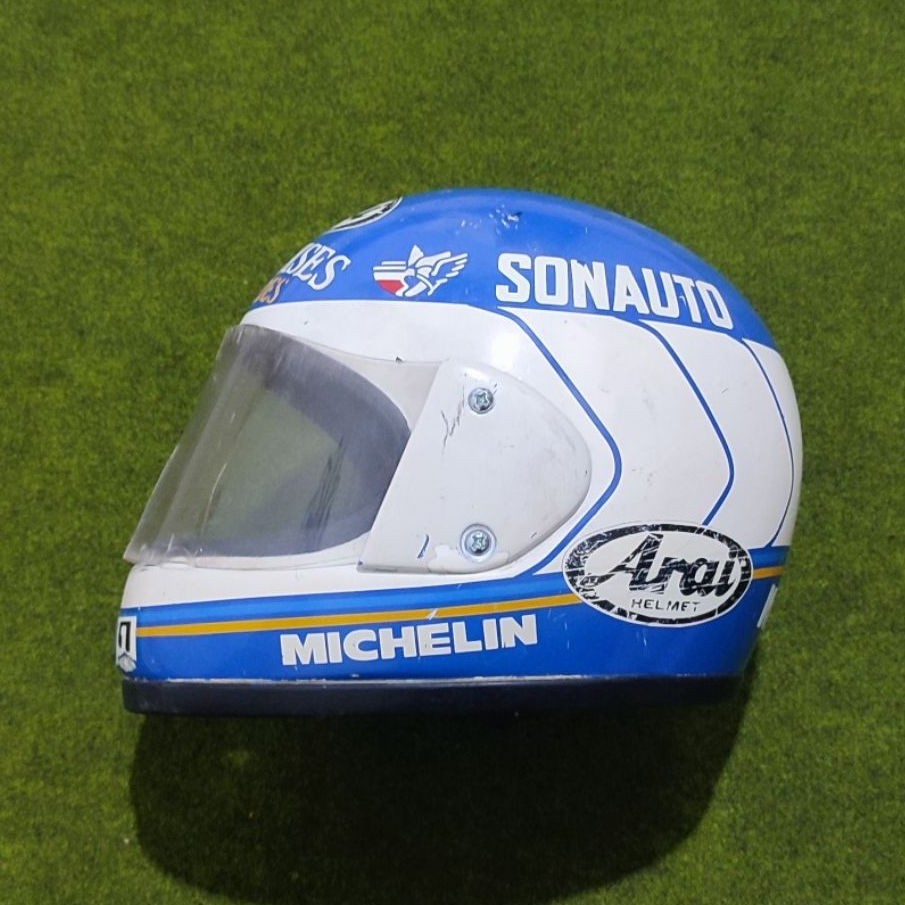 HELM ARAI BALAP JADUL ORIGINAL KONDISI BAHAN RESTORASI