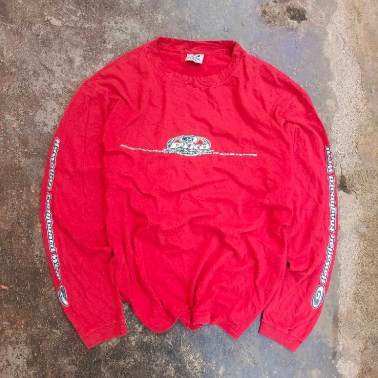longselvee kaos tangan panjang hawaii shirt second brand stretwear luxury