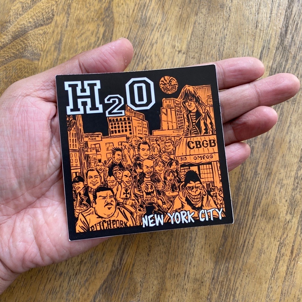 Sticker Band Hardcore H2O