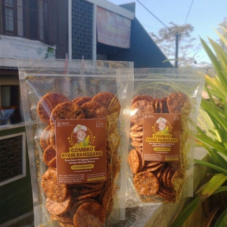 Keripik Combro Varian Ayam Panggang | Cemilan Sehat Halal P-IRT | Jual Keripik Combro Varian Ayam Pa