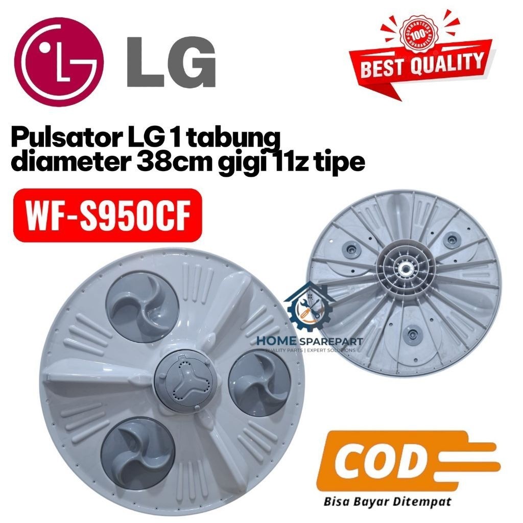 Pulsator LG 1 tabung diameter 38cm gigi 11z tipe WF-S950CF
