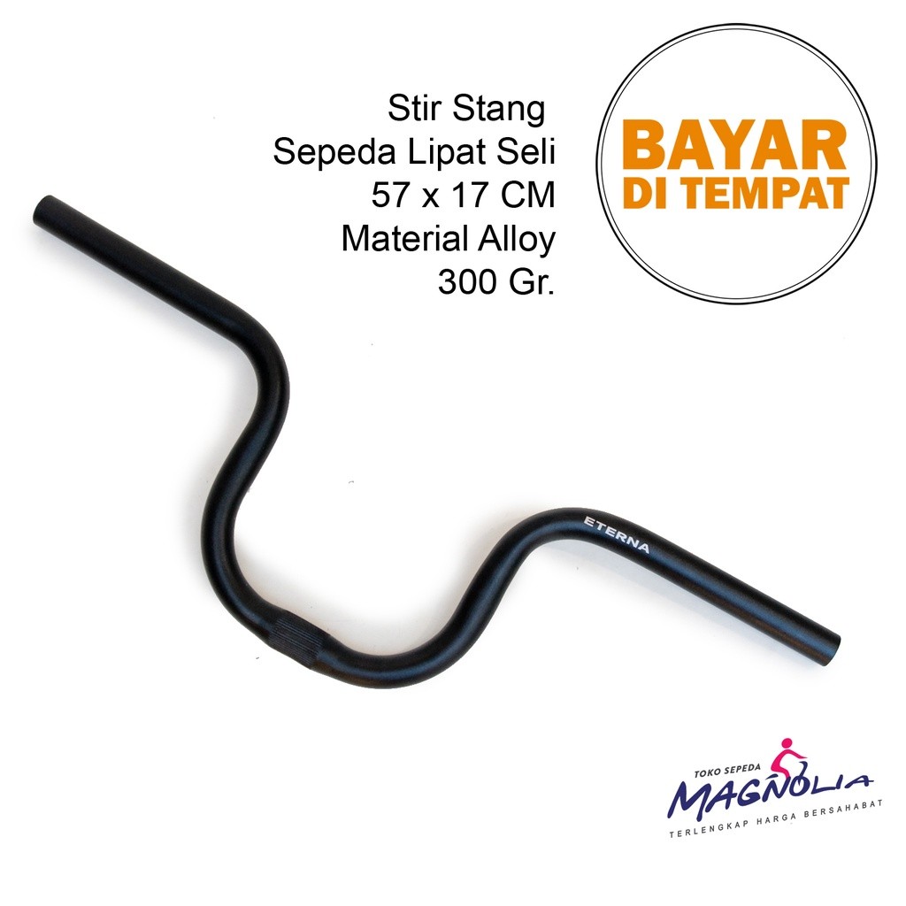 Setang Stang Stir Sepeda Lipat Seli Minion Model Bromptom Alloy