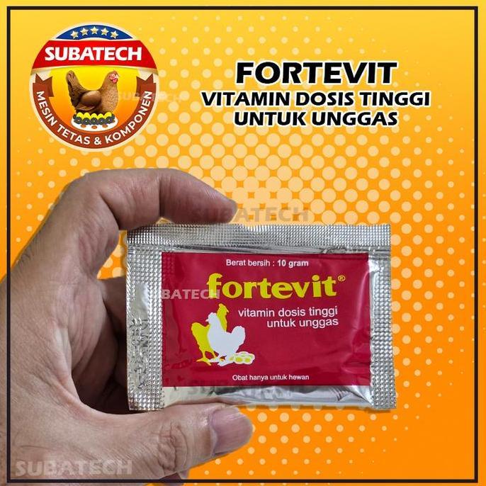 Fortevit Vitamin Unggas Untuk Ayam Bebek Burung
