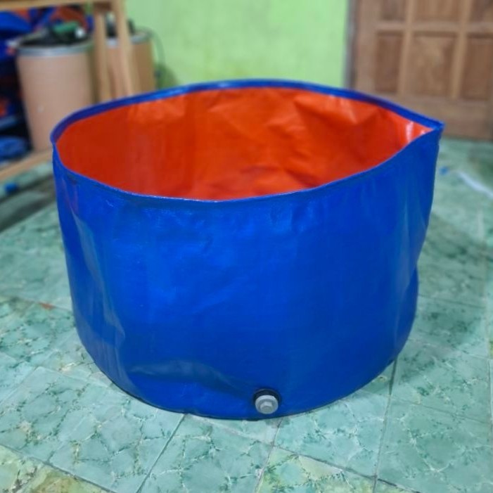 Kolam Terpal Bundar Kolam terpal Ikan Bulat A20 D1 T50 / Diameter 1 Meter, Tinggi 50 centimeter Kola