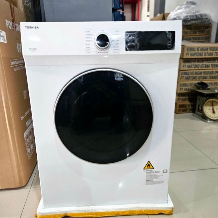 MESIN PENGERING BAJU/ LAUNDRY/DRYER TOSHIBA TD-H80SEN PUTIH