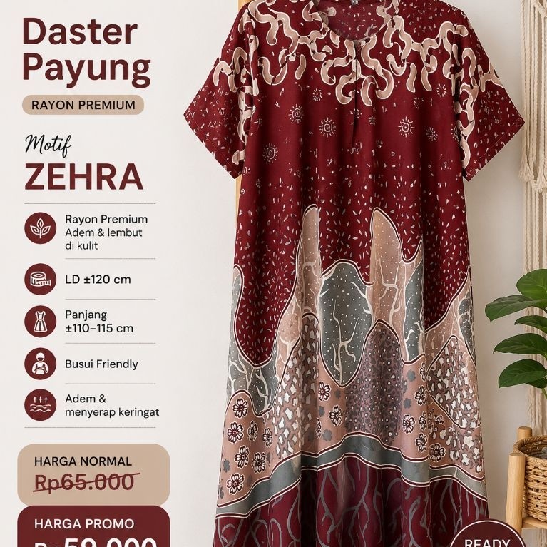 Daster Payung Camelia Boutique 99 Bahan rayon adem