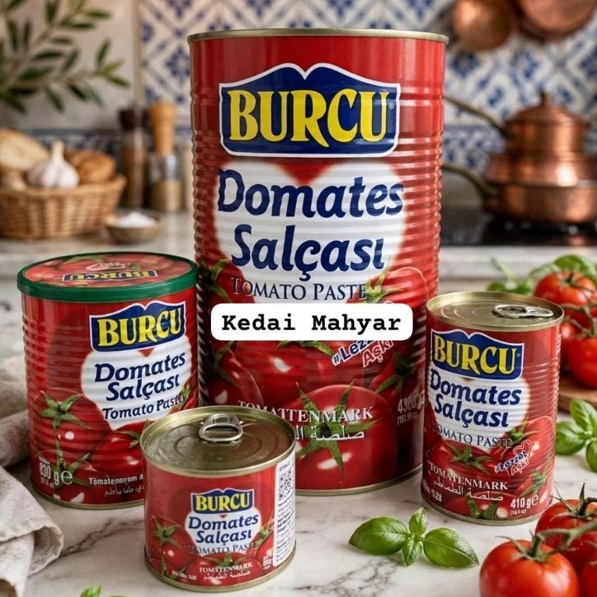 Burcu tomat pasta kemasan kaleng