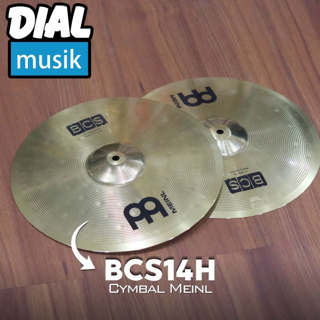 Meinl BCS Hi-hat 14 Inch - Made in German Cymbal Drum Meinl Original Chinese BCS14H Hihat