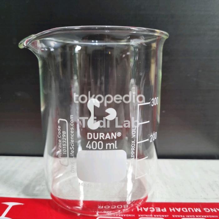 Duran Beaker Glass 400 ml/Gelas Kimia Duran