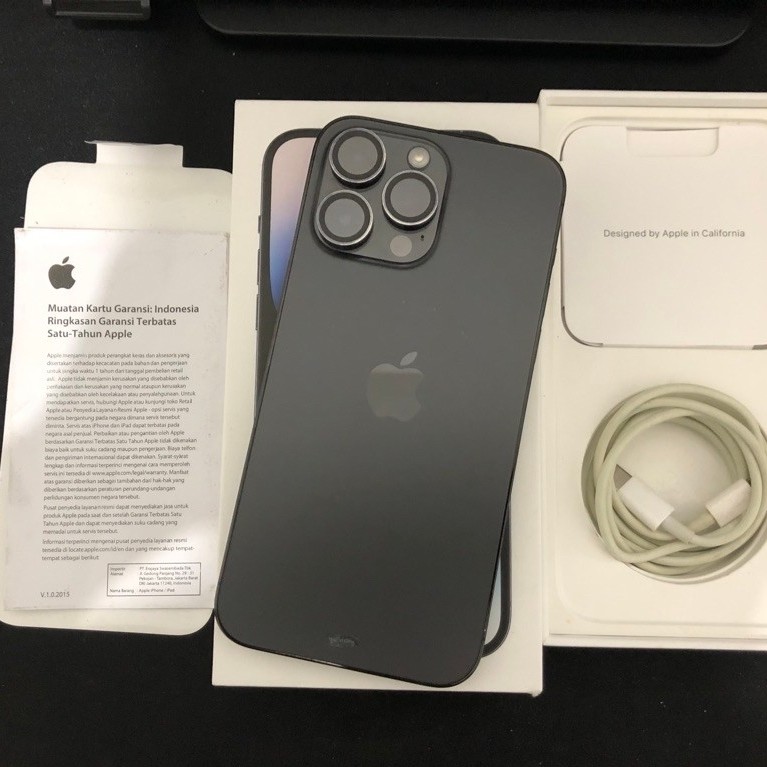 iphone 14 pro max 256GB second resmi ibox Indonesia