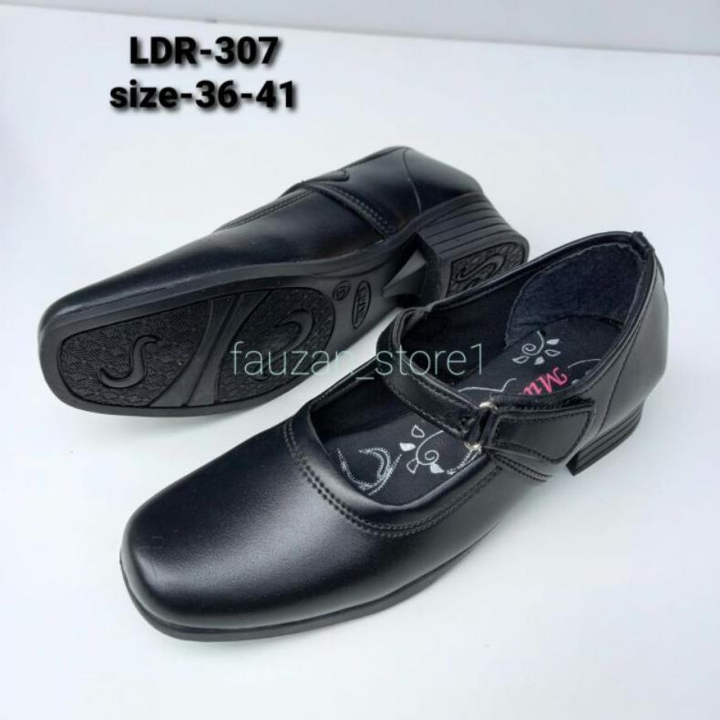 Sepatu Pantofel Hitam Wanita Sepatu Paskibra Sepatu Milton LDR 307