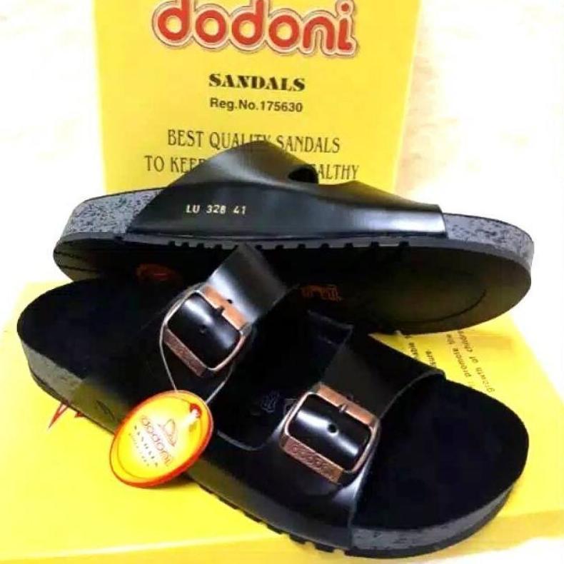 SANDAL DODONI KULIT ASLI TALI DUA STOK BARU
