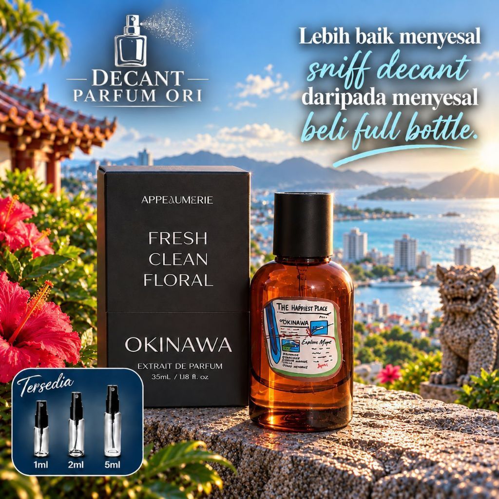 1ml Appeau | Hachi96 - Ukiyo - Okinawa - Koganei - Anjo - Kyoto | Decant Parfum Ori