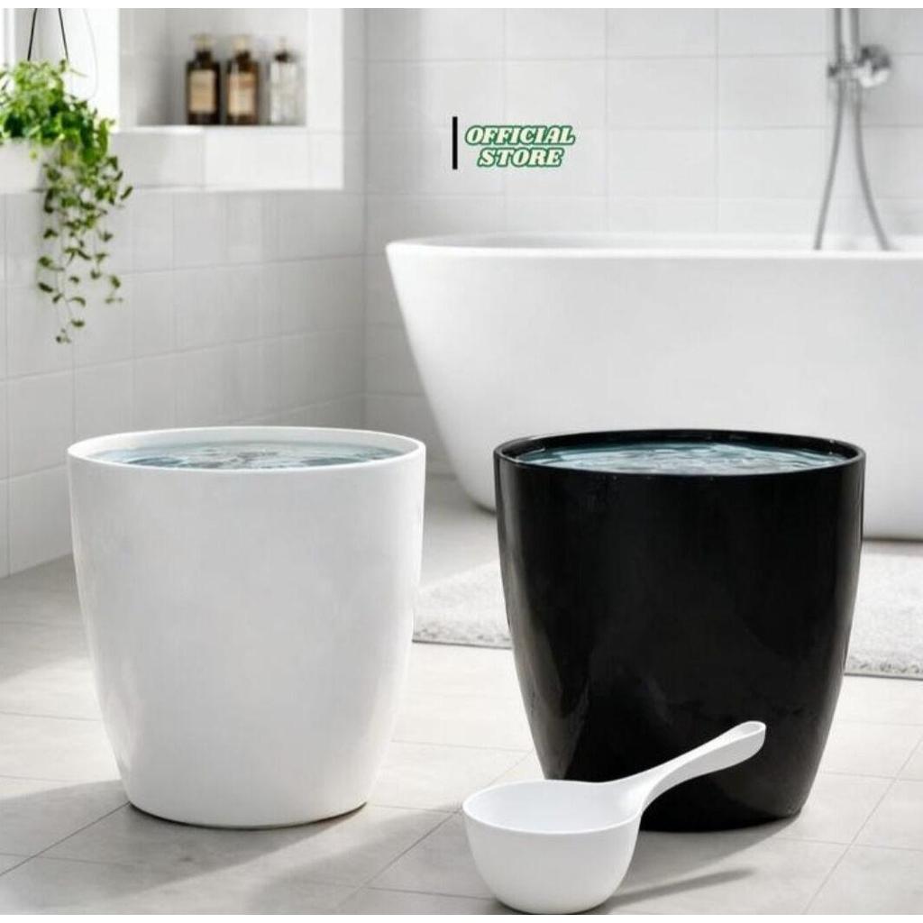 Bak mandi aesthetic - bak mandi motif terazzo - pot bak mandi terazzo