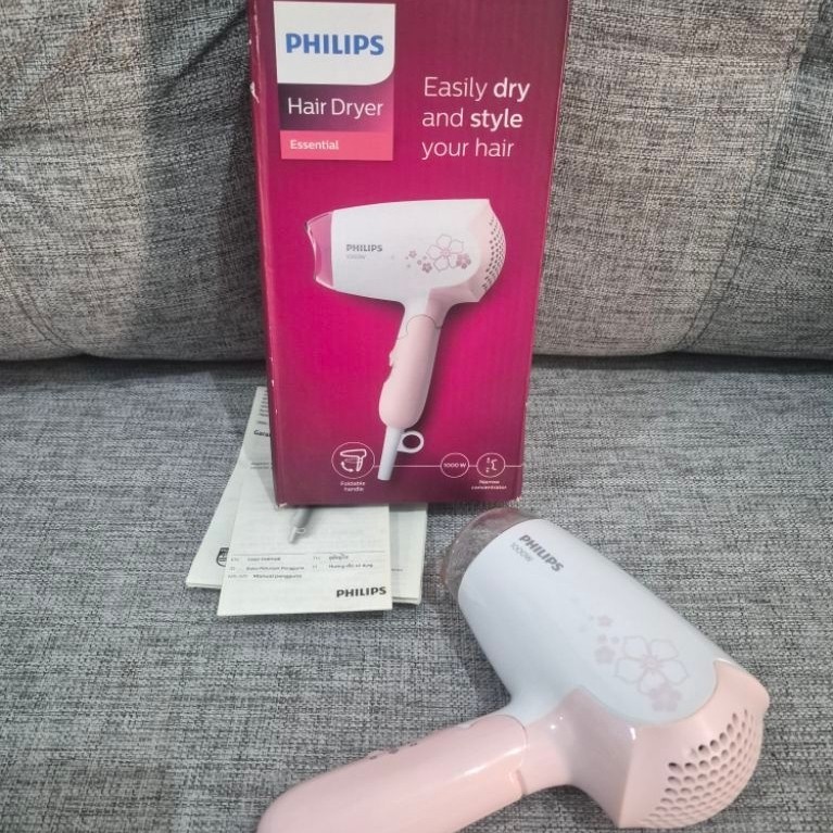Preloved Hair Dryer PHIlIPS HP8108 Pink 1000watt