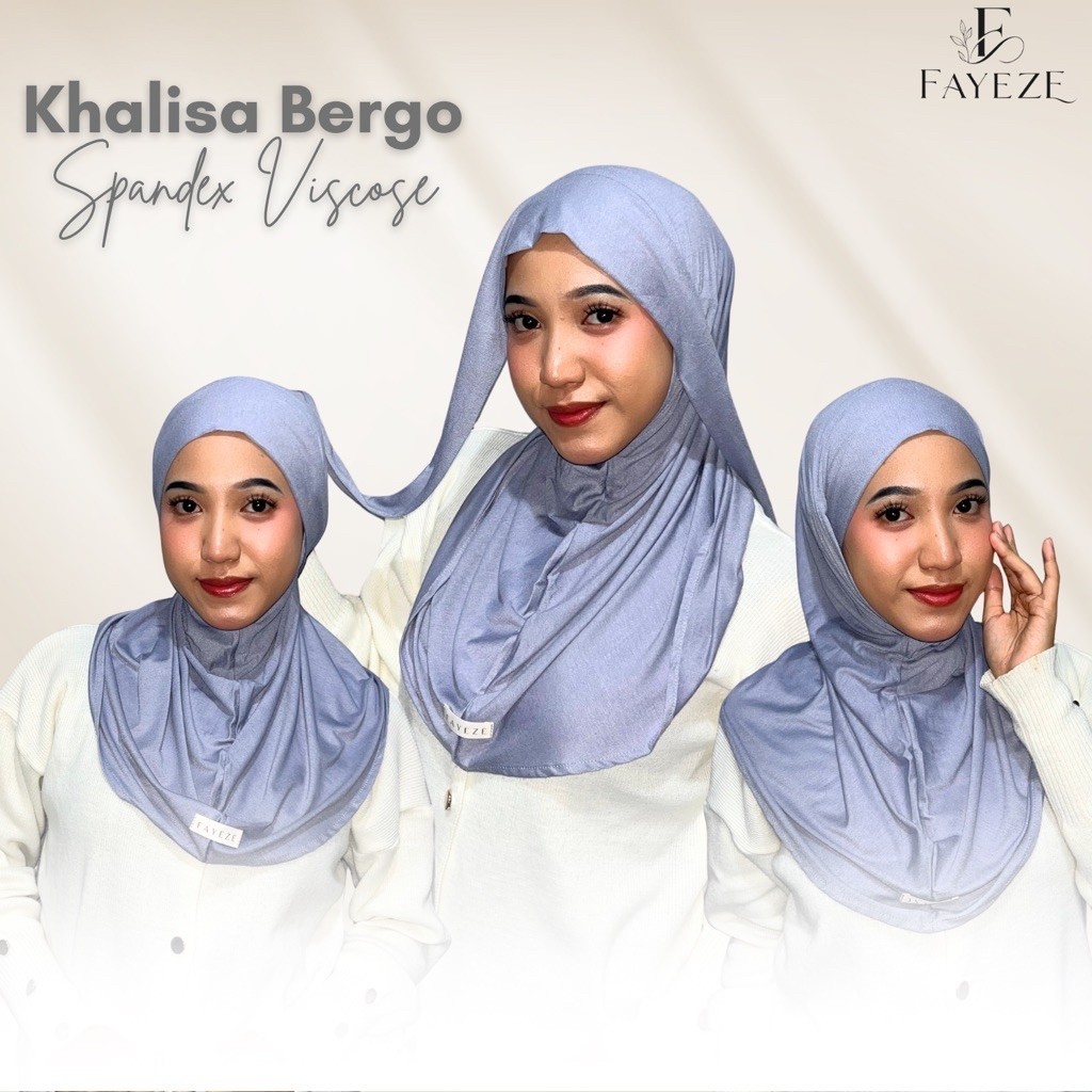Khalisa Hijab Sport Spandex Viscous Premium - Hijab Instan