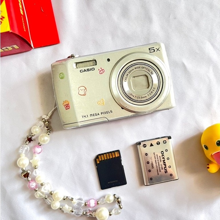 Kamera digicam Casio Exilim QV - R200 Silver Fullset