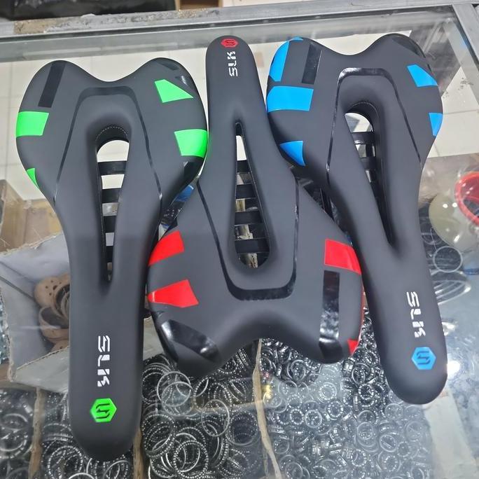 Sadel Gel Tipis Bolong Slk Roadbike Mtb Fixie Bmx