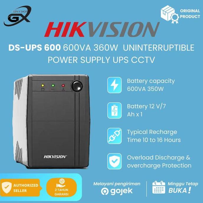 HIKVISION UPS 600 600VA 360W UNINTERRUPTIBLE POWER SUPPLY UPS CCTV