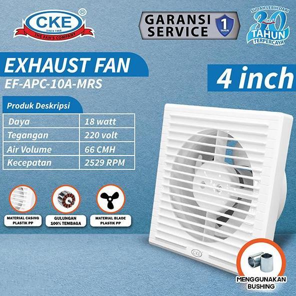 Exhaust Fan Mini Penghisap Udara 4 Inch Kipas Hexos Dinding Tembok