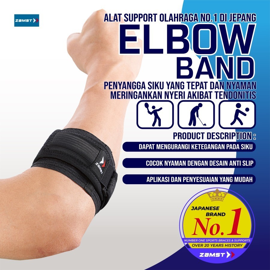 Elbow Band Elbow Support Tenis Golf Badminton Zamst Original