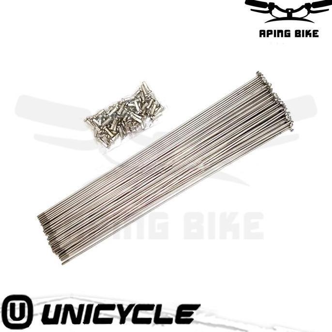 Jari Jari Unicycle Sepeda 26" 14G X 262Mm Chrome Stainless Ruji Spokes