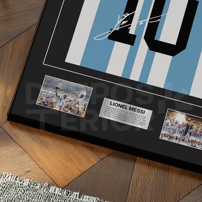 Frame Poster Jersey Lionel Messi | Poster Messi