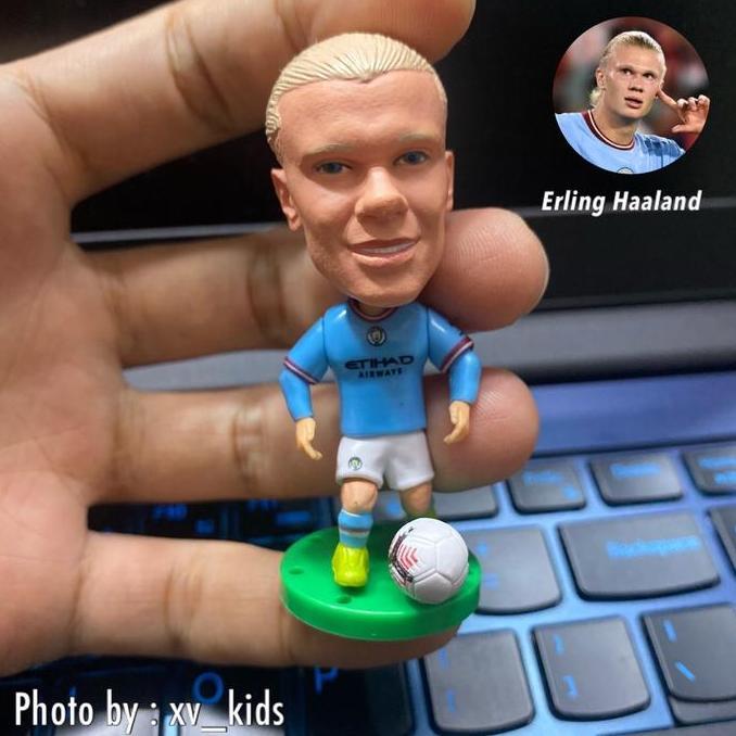 MISNAH78 - FIGURE MINIATUR PEMAIN BOLA ERLING HAALAND JULIAN ALAVAREZ KEVIN DE BRUYNE KDB ILKAY GUND
