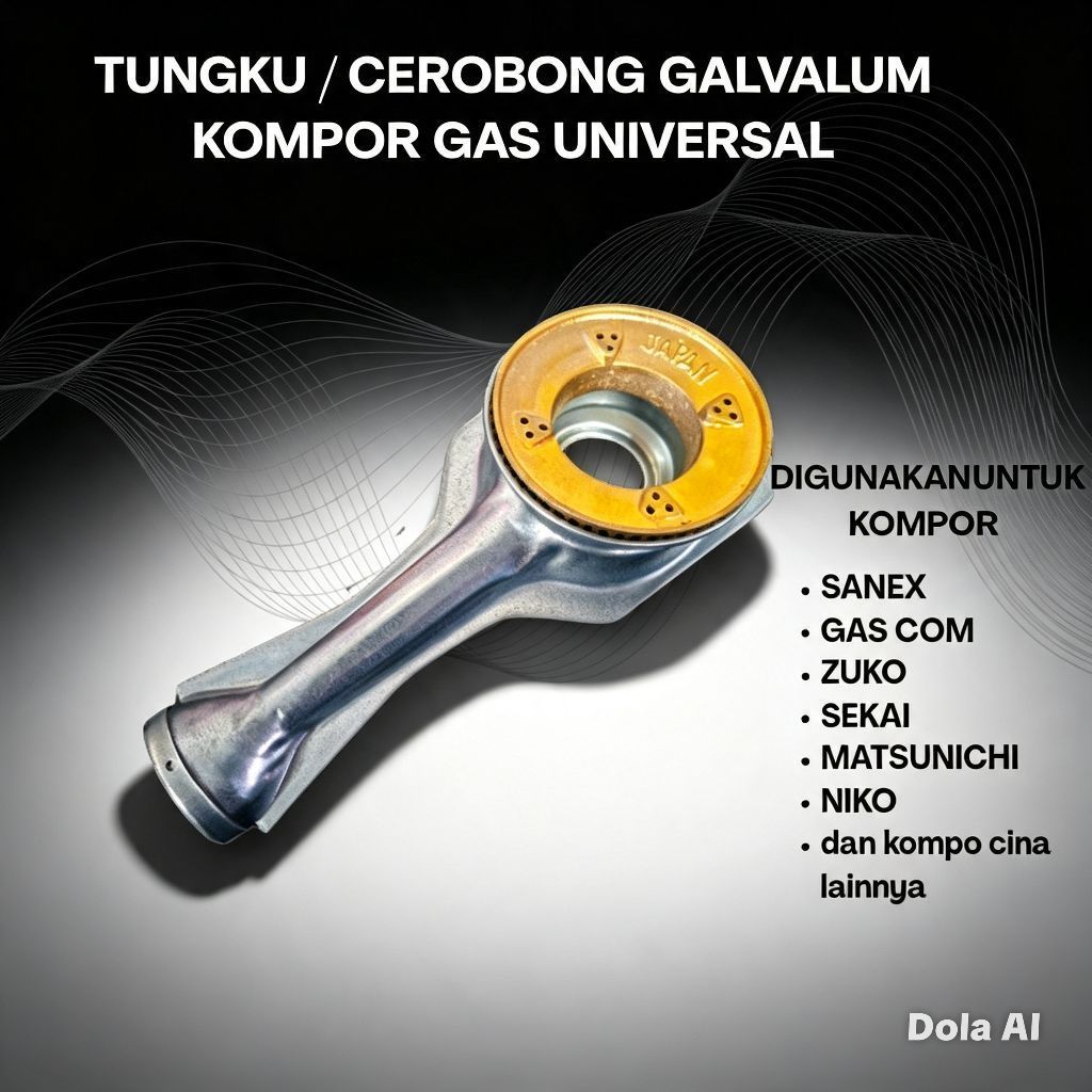 TUNGKU / CEROBONG SET BURNER KOMPOR ZUKO / KOMPOR 2 TUNGKU