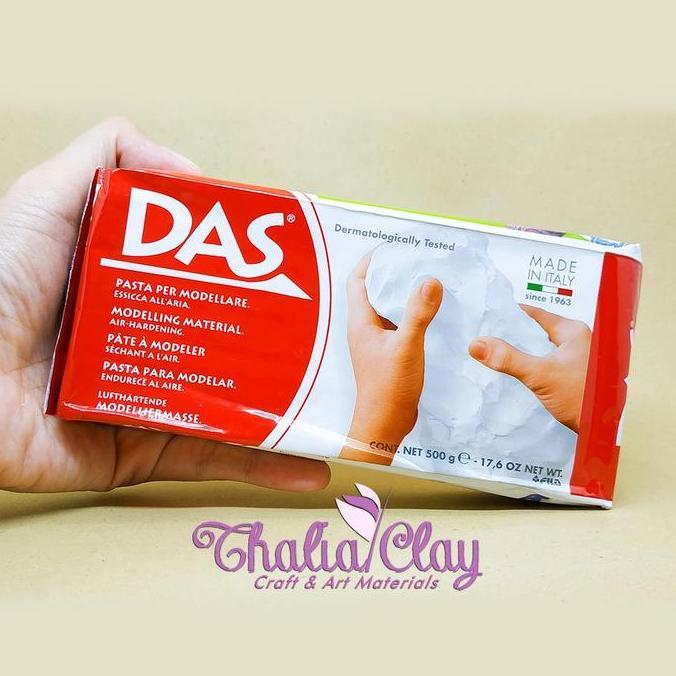 DAS CLAY 500GR AIRDRY PAPER CLAY MODELLING CLAY SCULPTING CLAY KERAJINAN TANGAN