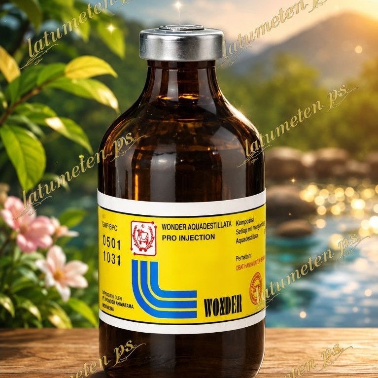 aquadest adesta wonder 100ml cairan campuran obat vitamin vaksin aquadest