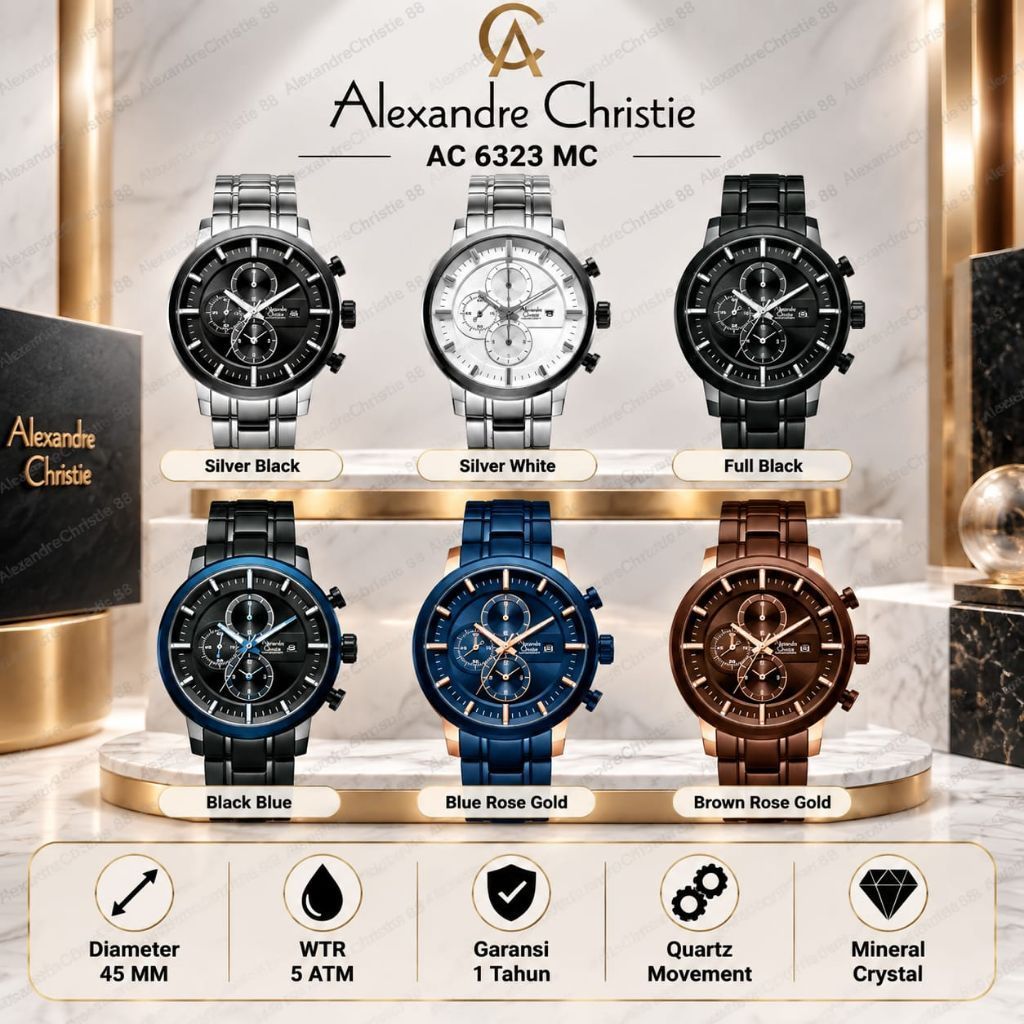 Jam Tangan Pria Alexandre Christie 6323 AC6323 AC 6323 | OriginalWatch