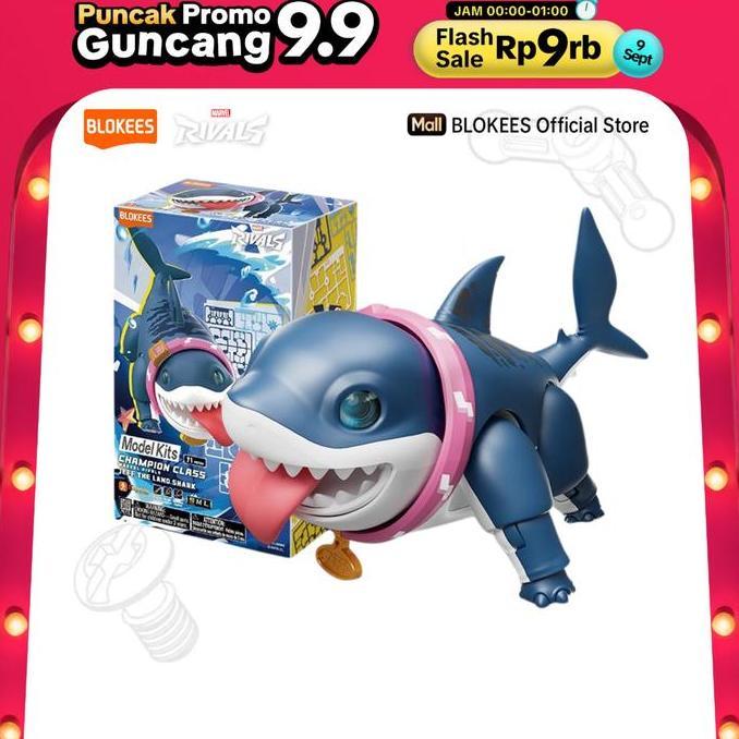 Blokees Marvel Rivals -Champion class-12-Jeff the Land Shark | blokees CC12
