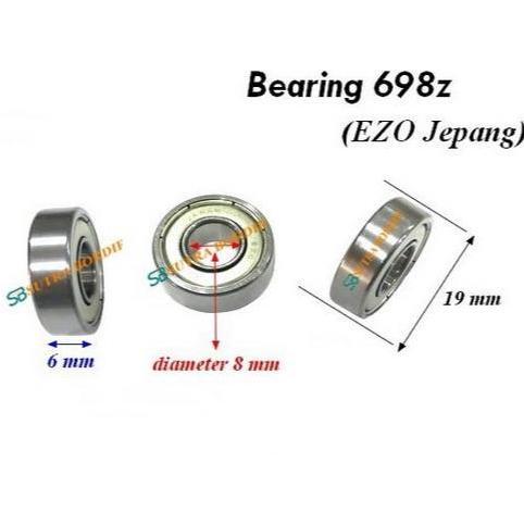 bearing 698z jepang EZO ball bearing 698zz EZO Japan Bearing 698z Jepang Precision Ball Bearing 698z