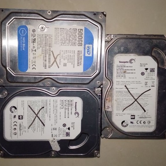 HARDISK PC  RUSAK 3unit