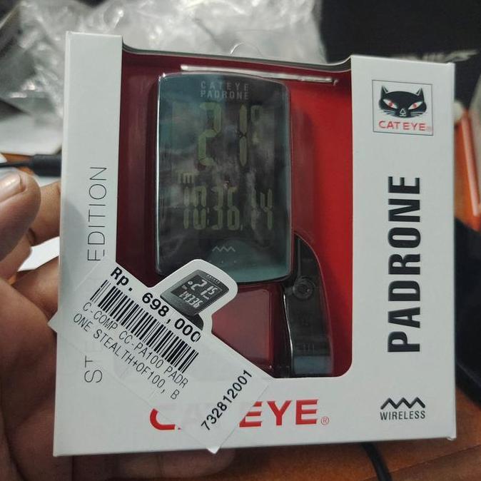 Speedometer Cateye PADRONE STEALTH Comp CC-PA100 + OF100